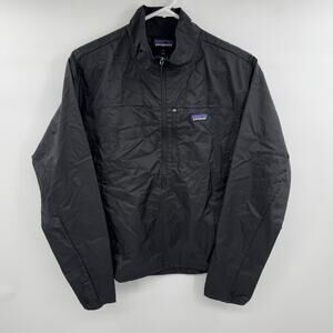 Patagonia Houdini Stash 1/2 Zip Pullover Jacket Size Medium Womens Black